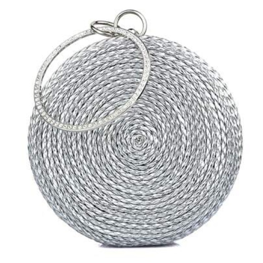 Elegant Silver Clutch Bag